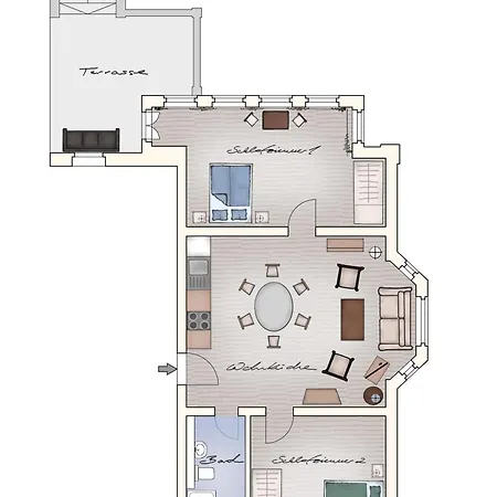 Gutshaus-grubnow-ferienwohnung-3 Apartment